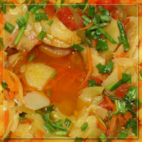 Фотография готового блюда: овощное рагу.