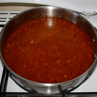 Приготовление соуса для печени.